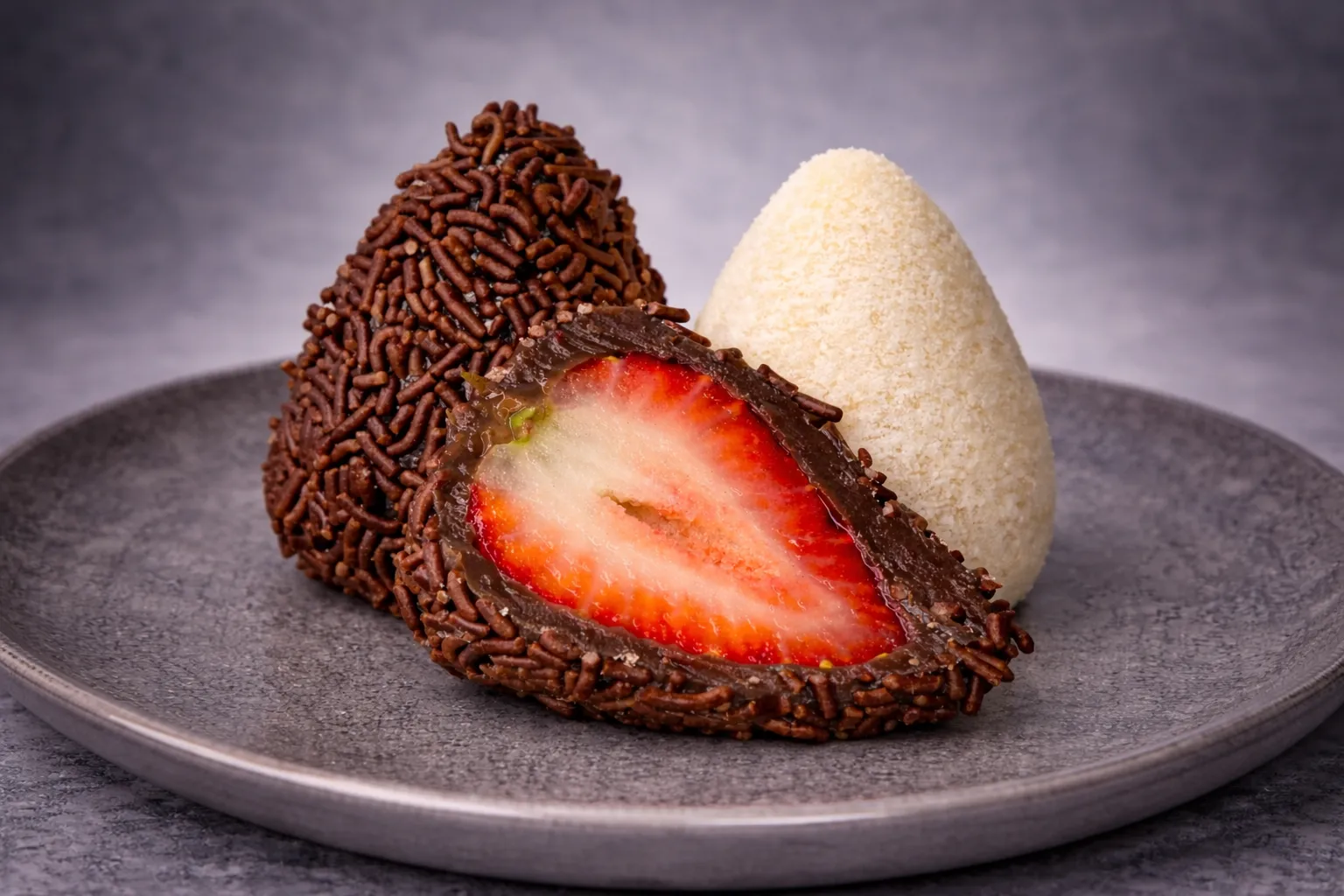 Coxinha de morango - Doce Encontro Confeitaria